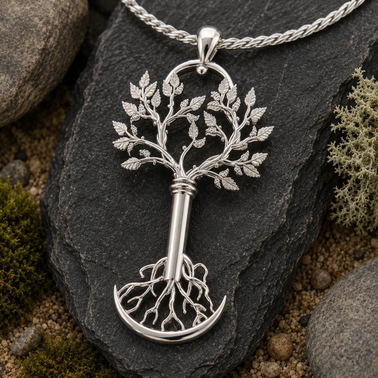 Root & Branch Hekate Key | Sterling Silver Tree Necklace